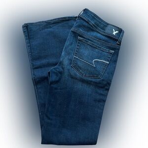 American Eagle Dark Wash Kick Boot Jeans